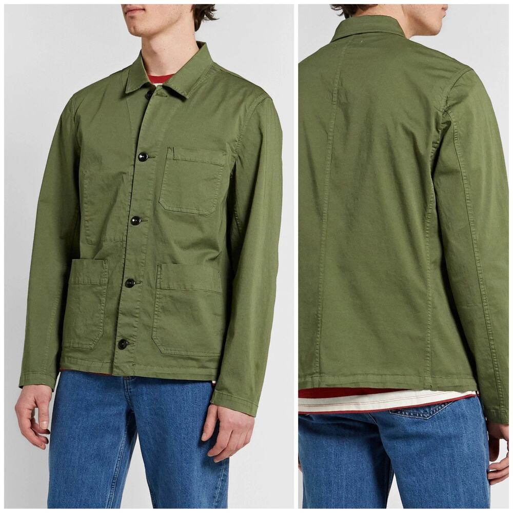 Alex Mill Olive Cotton Work Jacket